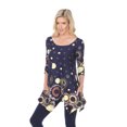 thumbnail image 1 of White Mark Women's 3/4 Sleeve Erie Tunic Top, 1 of 5