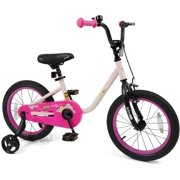 OLAKIDS Kids Bike, 12 14 16 18 Inch Toddlers Bike for Girls Age 3-8 Years, Space Theme Children's Bicycle with Training Wheels Adjustable Seat Handlebar Handbrake Coaster Brake