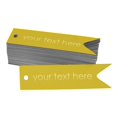 thumbnail image 1 of Darling Souvenir Pack Of 100 Real Gold Foil Personalized Paper Tags Your Text Here Party Favor Hang Tags, 1 of 1