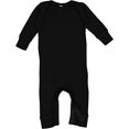 thumbnail image 2 of Justaucorps à Côtes pour Bébé à Jambes Longues, NB, Noir, 2 of 2