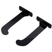 Yoga Mat Holder, Yoga Mat Wall Hanger Acrylic Simple To Install 1Pair Save Space with Screw for Bedroom for Office Transparent,Black