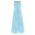thumbnail image 1 of AAMILIFE Robe Fille Brodée Fleur Formelle Fête Robe de Bal Bal Princesse Demoiselle d'Honneur Robe de Mariage, 1 of 4