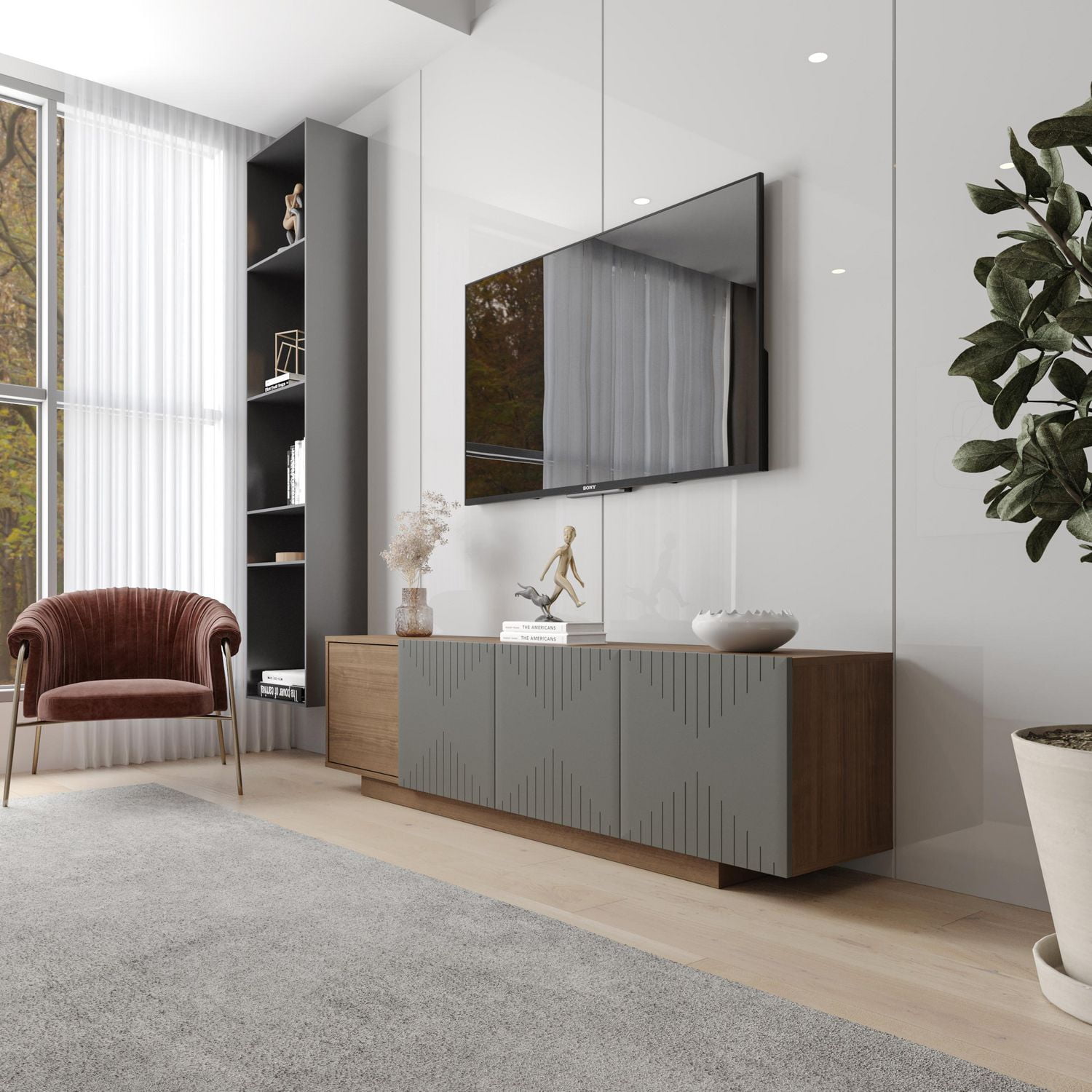 Nexera Meuble TV Riva 72 pouces