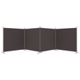thumbnail image 2 of vidaXL 4-Panel Room Divider Brown 698x180 cm Fabric, 2 of 5