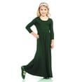 thumbnail image 5 of 2025 Robe à Manches Longues pour Tout-Petit Taille P 8 Robe Col Rond Solide Ample s Robe à Manches Longues Décontractée Tenue Quotidienne Longue P Robe Chic Maxi Princesse, 5 of 5