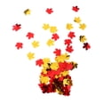 thumbnail image 4 of simhoa Confettis de Feuilles d'Érable Brillantes 15 g Décoration de Mariage et de Fête Or et Rouge, 4 of 7