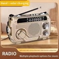 thumbnail image 2 of Radio Météo d'Urgence, Radios d'Urgence Portatives à Recharge Solaire avec Torche, Lampe de Lecture et Alarme SOS, Radio FM AM SW Multifonction pour le Camping et les Urgences, 2 of 7