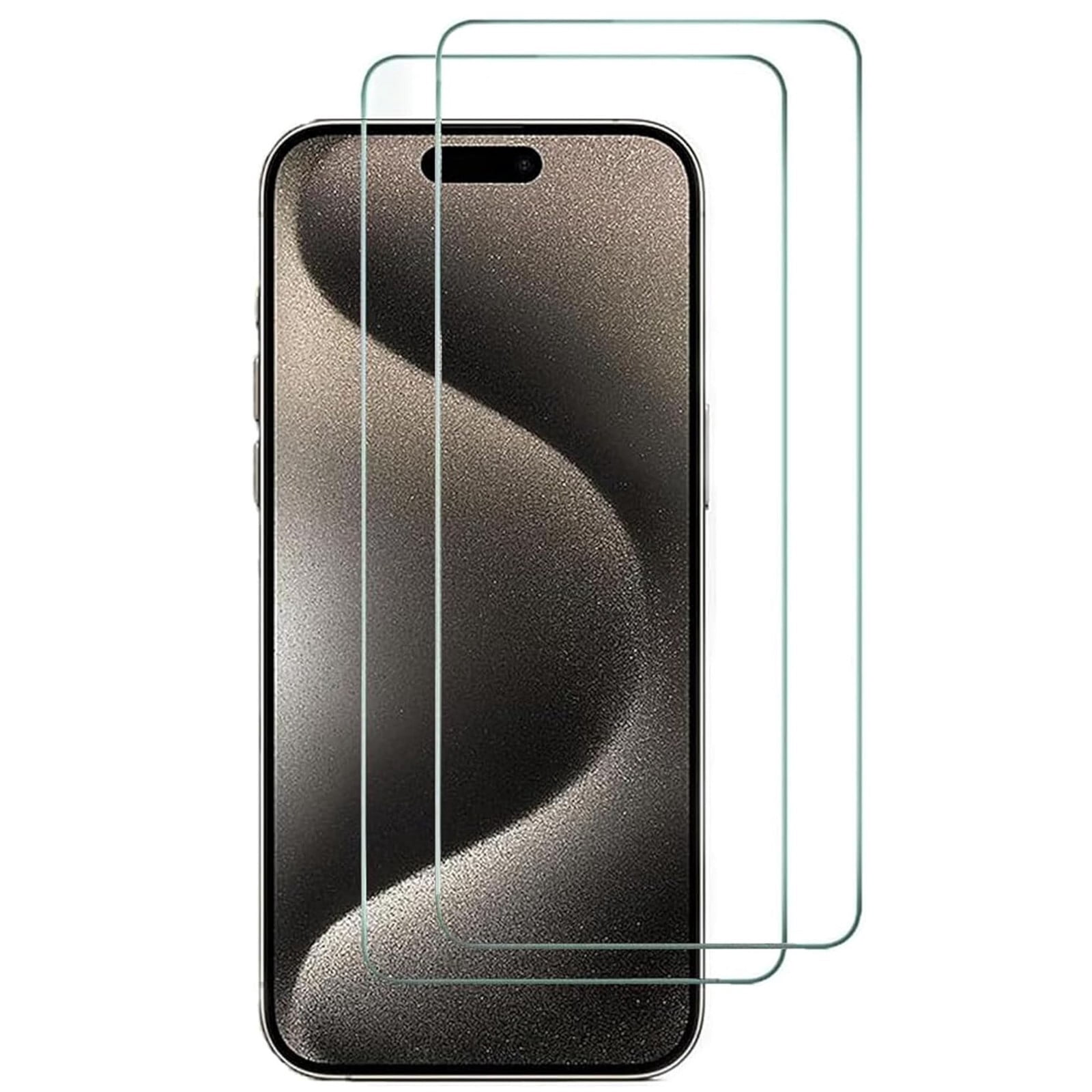2 Pack iPhone 15 Pro Screen Protector, 9H Anti Spy Dark Tempered Glass Screen Protector for iPhone 15 Pro, Easy Installation, Bubble Free