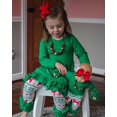 thumbnail image 1 of Tenues de Noël pour Nouveau-Né Fille Robe à Manches Longues à Volants Legging Long Pantalon Ensemble 2 Pcs, 1 of 4