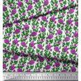 thumbnail image 2 of Soimoi Rayon Crepe Fabric Leaves & Floral Block Decor Fabric Printed Yard 46 Inch Wide, 2 of 4