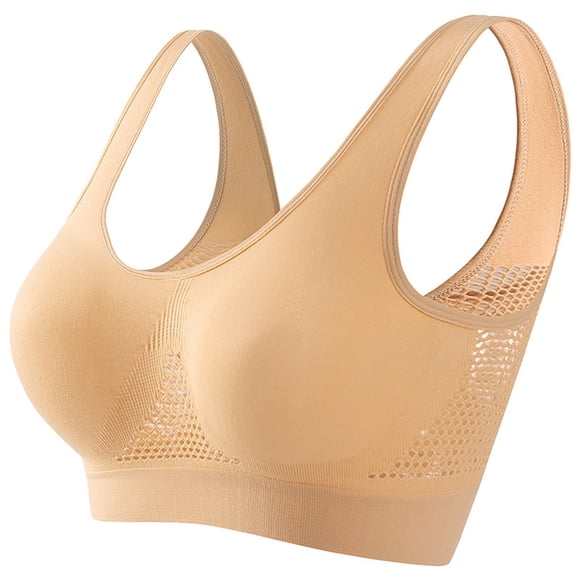 2025 Womens Sports Bra Lightweight Sports Bras for Women Seamless Wirefree Breathable Yoga Mesh Sports Bra Comfort Sleep Bra Woman Bras Workout Running