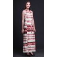 thumbnail image 2 of Bimba Tie-Dye Ladies Crew Neck Waist String Print Maxi Dress with Side Slits Summer Wear-X-Small, 2 of 6