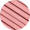 thumbnail image 1 of Ahgly Company Tapis Rond Lavable en Machine Intérieur Transitionnel Rose Pastel, 4 Pieds Rond, 1 of 7