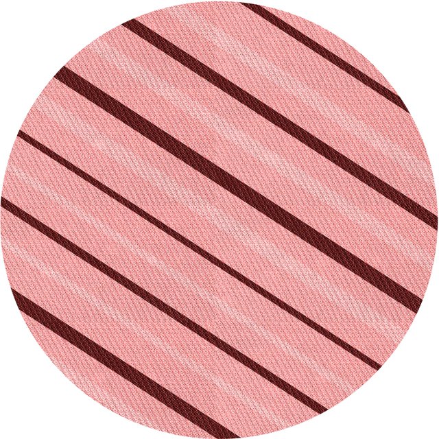 Ahgly Company Tapis Rond Lavable en Machine Intérieur Transitionnel Rose Pastel, 4 Pieds Rond