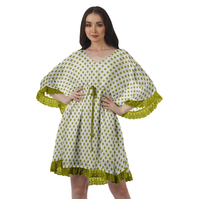 Moomaya Sorties de Plage Imprimées Femmes Grande Taille Robes d'Été pour Femmes Robe Courte