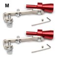 thumbnail image 3 of Baohd 2 Valves Anti-Bruit Sifflet Roue de Ver Superchargeur Embout Sonore Voiture Argentsifflet Bas Accessoires de Simulateur de Roue Rouge m, 3 of 6
