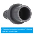 thumbnail image 5 of Unique Bargains UPVC Reducer Pipe Fitting 20mm OD 13mm Barbed, 8 Pack Straight Coupling Adapter Connector, Grey, 5 of 5