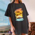 thumbnail image 2 of Birdeem T-Shirt Décontracté pour Femmes à Manches Courtes, Imprimé, d'Été, de Plage, à Enfiler, 2 of 7