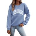 thumbnail image 1 of VBARHMQRT Chandail pour Femmes Chandail Graphique pour Femmes Imprimé Col Rond Chandail Col Rond Coupe Chandail à Enfiler Hauts Décontractés Manches Longues Chandails d'Entraînement Blouse Ample, 1 of 4