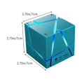 thumbnail image 3 of Leutsin Portable Bluetooth Speakers Tws,Beautiful Tws Bluetooth Speaker with Colorful Lights Phone Bluetooth Subwoofer Mini Tws Memory Card Insertion Speaker with AUX and FM Support, 3 of 8