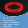 thumbnail image 4 of Unique Bargains 1-1/2' DN40 Silicone Rubber Flat Washer Quick Connector Gasket Red, 4 of 5