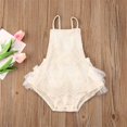 thumbnail image 5 of Nouveau-né Bébé Filles Barboteuse en Dentelle Fleur Robe Combinaison Justaucorps une-Pièce Vêtements, 5 of 5