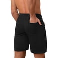 thumbnail image 2 of Plebaso Men's Athletic Shorts Casual Drawstring Quick Dry Running Shorts Lightweight with Zipper Pockets, 2 of 6