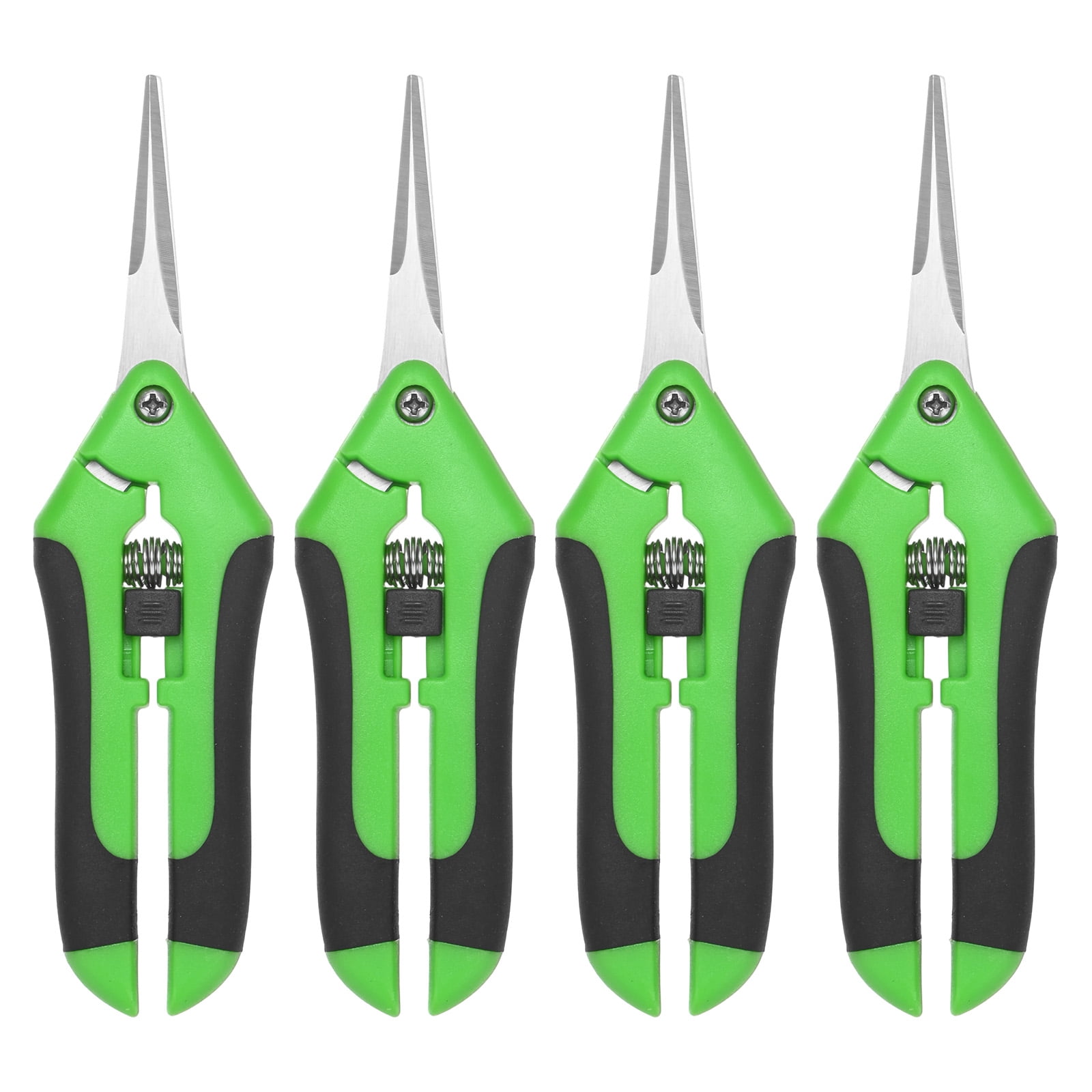 Uxcell 4-Pack Bypass Pruning Shears for Garden, 6.6 Inch Stainless Steel Scissors