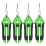 Uxcell 4-Pack Bypass Pruning Shears for Garden, 6.6 Inch Stainless Steel Scissors
