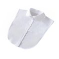 thumbnail image 2 of Maoww Femmes Conception Simple Couleur Unie Faux Col Filles Formelles Fausse Demi-Chemise Décoratif Revers Détachable Accessoire Blanc Rond, 2 of 8