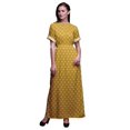 thumbnail image 1 of Bimba Robe Longue d'Été en Rayonne à Imprimé Floral Rose, Manches Kimono, Fente, X-Grand, 1 of 6