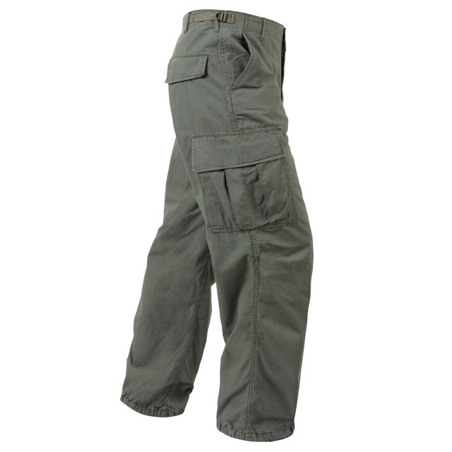 Rothco Vintage Vietnam Fatigue Pant Rip-Stop - Olive Drab, Large