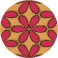 thumbnail image 1 of Ahgly Tapis d'Intérieur Lavable en Machine Carré Rouge Cramoisi, 3 Pieds Carré, 1 of 7