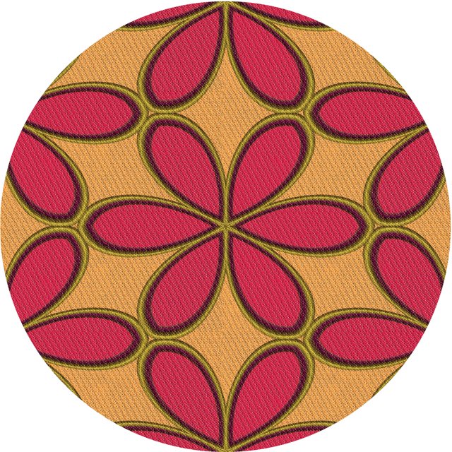Ahgly Tapis d'Intérieur Lavable en Machine Carré Rouge Cramoisi, 3 Pieds Carré