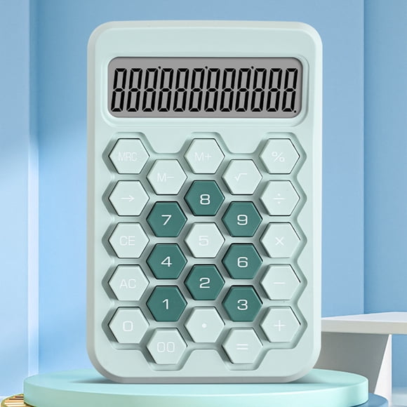 Mlkoz Office & Stationery, 12 Digit Large Screen Dry Battery Streamlined Appearance Portable And Compact Body Crisp Buttons Student Calculator, Birthday Gifts