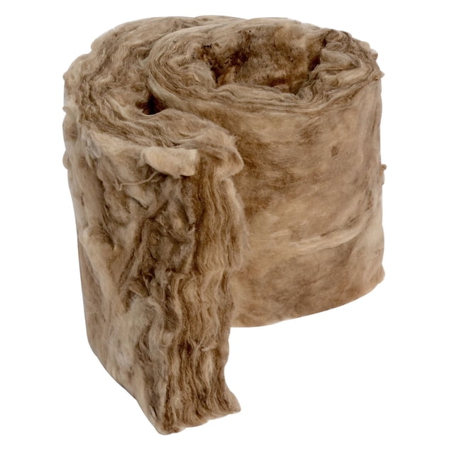 Isolation Universelle - Rouleau JUSI de Matériau Isolant Fibreux beige à texture Douce, Conçu pour Maintenir les Températures du Système de Cheminée et Réduire l'Infiltration d'Air dans les Logements, Convient aux applications de Décapage par Intempéries et d'Étanchéité à l'Air.