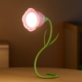 thumbnail image 1 of Unique Wireless Flower Desk Lamp Flexible Gooseneck Rechargeable LED Lamp With USB Charging Port 3 Color Modes And Stepless Dimming For Office Desk Decor, 1 of 7