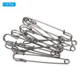 thumbnail image 3 of Uxcell Safety Pins 3.94 Inch Large Metal Sewing Pins Black 10Pcs, 3 of 5