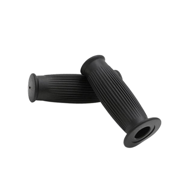 Pair Universal Motorcycle HandleBar Hand Grip Retro Handlebar Black Sleeves 25mm Motorcycle 22 24MM