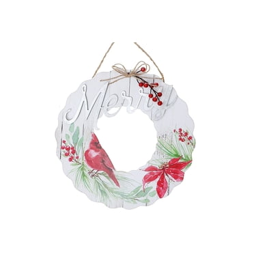 Couronne En Bois Cardinal Hanger Joyeux