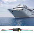 thumbnail image 1 of Car Waterproof Connector, Waterproof Practical Safe Connection Waterproof Electrical Connector Convenient  for Marines for Trucks for Boats for Cars 4P,5P,6P, 1 of 8
