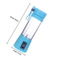 thumbnail image 2 of Milisten Cylindrical Portable Juicer Bottle Juice Mixer Traveling 1Pack, 2 of 8