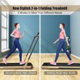 thumbnail image 4 of Gymax 2.25HP Under Desk Electric Pad Treadmill Running Machine w/ APP Golden, 4 of 10