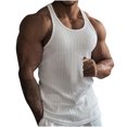 thumbnail image 3 of zfhfof Men's Workout Tank Top Ribbed Knit Sleeveless Gym Muscle T Shirts Bodybuilding Tee, 3 of 8