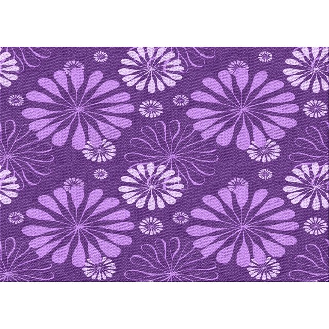 Ahgly Company Machine Washable Indoor Rectangle Transitional Heliotrope Purple Area Rugs, 8' x 12'