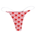 thumbnail image 5 of FhsagQ Panties Womens Panties Plus Size Robe Comfort Soft G String T Back Low Rise Panties Underpants Women's Women's Panties Panties for Women Plus Size White Women's Panties Sleep Underwear L, 5 of 5