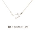 thumbnail image 4 of pitrice Ins Constellations Theme Friendship Necklace Rhinestone Comfortable Delicate with Display Card Pendant for Lover Festival Gifts Libra Silver, 4 of 6