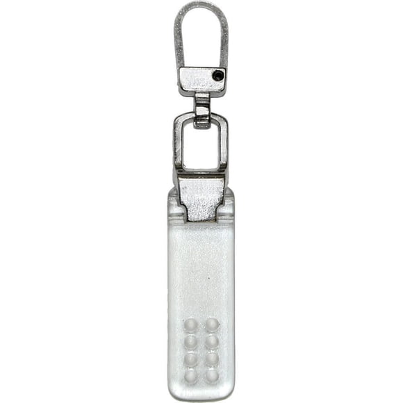 COSTUMAKERS Zipper Pull - Rectangle Shape, Clear Finish