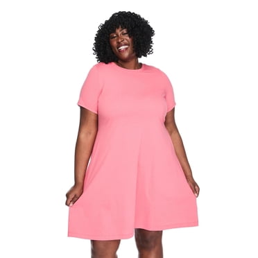 Robe t-shirt à encolure ras du cou Lane Bryant Plus pour femmes