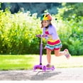 thumbnail image 4 of Rugged Racer Mini Deluxe 3 Wheel Kick Scooter with Led and Adjustable Height with Purple Design, 4 of 8